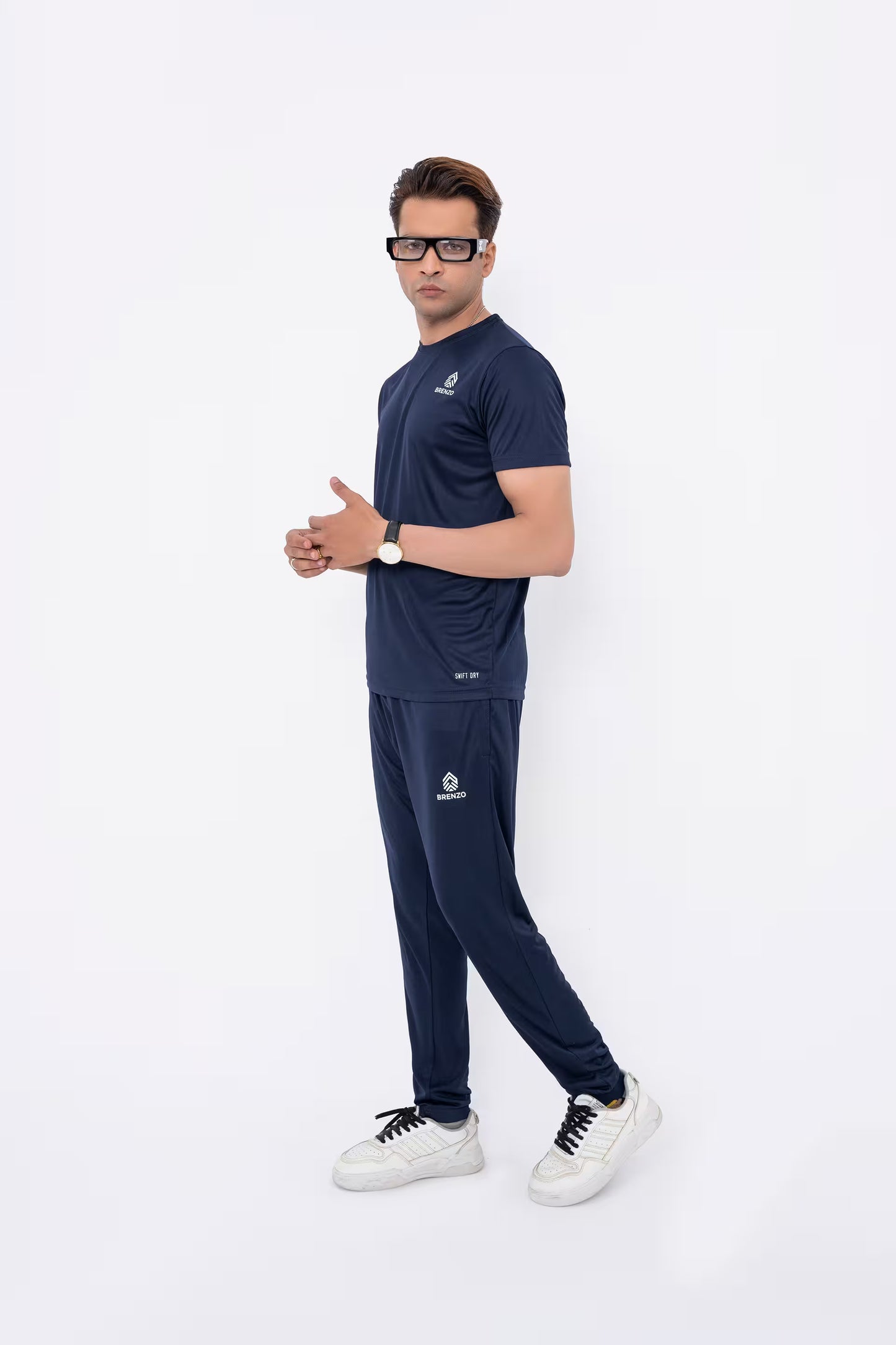 T-shirt front view Navy